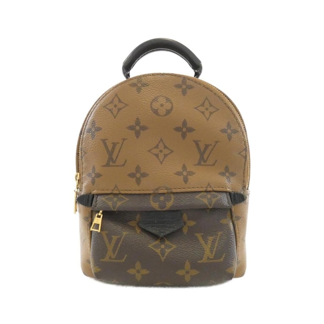 Louis Vuitton Monogram Reverse Palm Springs Backpack MINI M44872 Rucksack: --- Catalog ---Category: SizeSize (HxWxD): 22cm x 15cm x 9cm / 8.66'' x 5.9'' x 3.54''Category: DesignType: BackpackColor: MarronGender: WomenMaterial: Coated canvas Hardware Color: GoldCategory: Gene