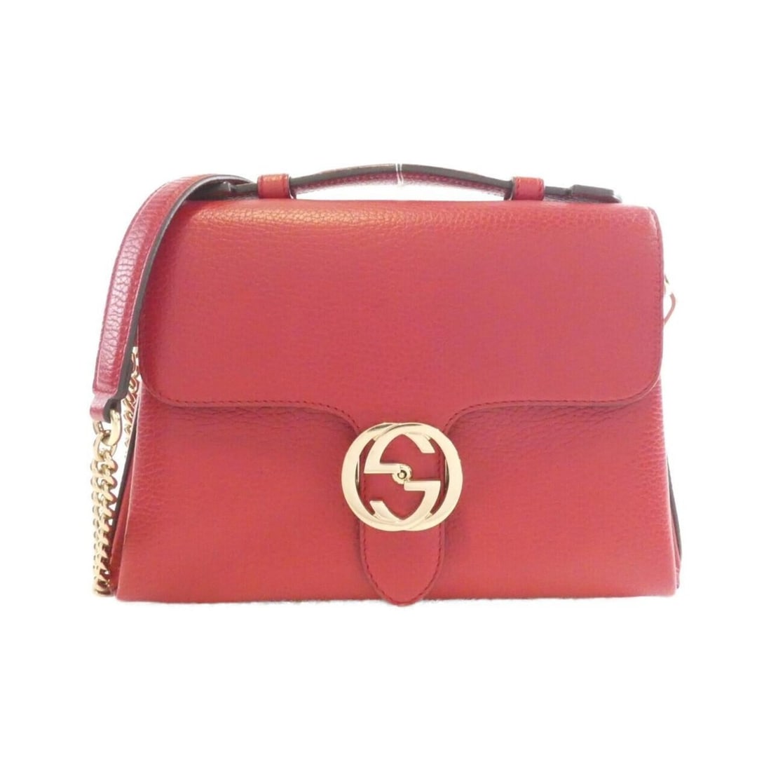 Gucci 510302 CAO0G Handbag: --- Catalog ---Category: SizeSize (HxWxD): 17cm x 26cm x 8cm / 6.69'' x 10.23'' x 3.14''Category: DesignType: HandbagColor: Red colorGender: WomenMaterial: Leather Hardware Color: GoldCategory: