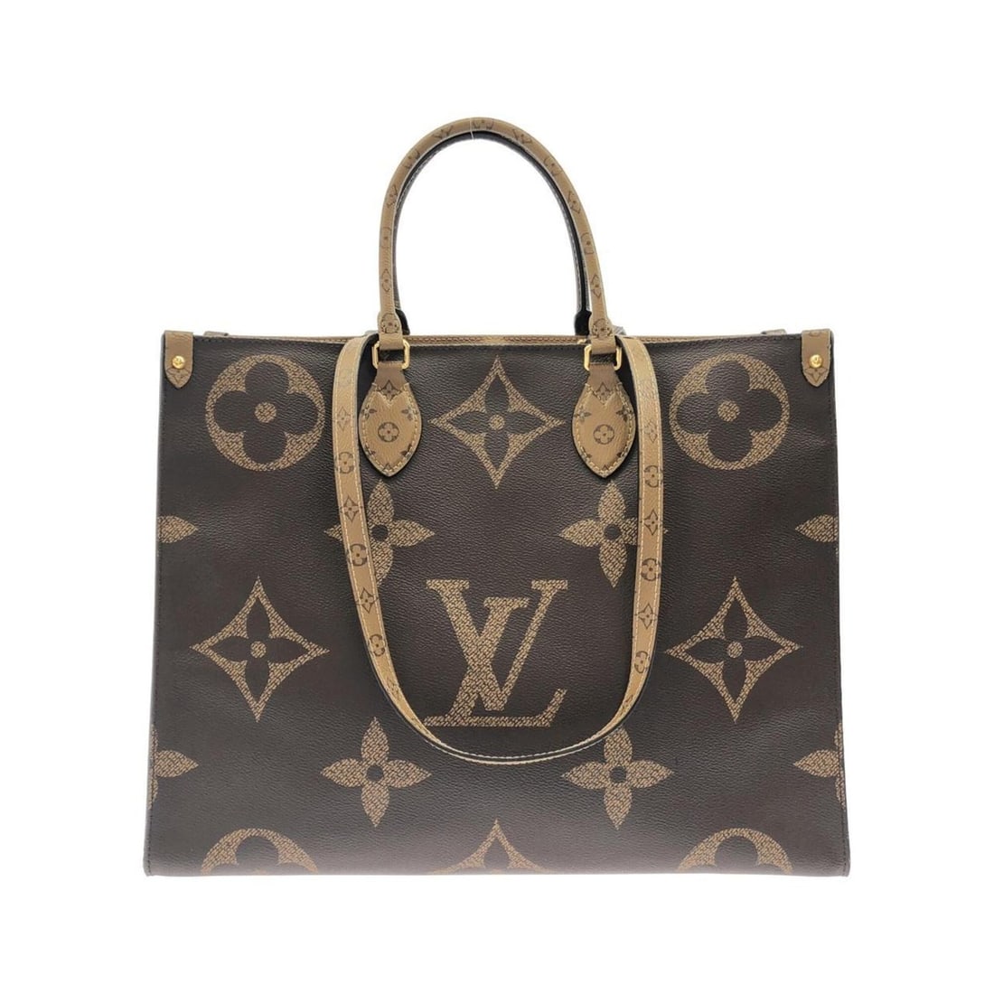 Louis Vuitton Monogram Giant OnTheGo GM M44576 Handbag: --- Catalog ---Category: SizeSize (HxWxD): 30cm x 40.5cm x 16cm / 11.81'' x 15.94'' x 6.29''Category: DesignType: HandbagColor: MarronGender: WomenMaterial: Coated canvas Hardware Color: GoldCategory: