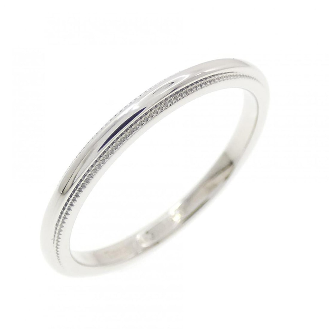 Tiffany & Co. Milgrain Ring: --- Catalog ---Category: SizeJP Size: 13.0US Size: 6.5Category: DesignType: Band ringGender: WomenMaterial: Platinum 950Category: GeneralBrand: Tiffany--- Item List ---Section: ConditionRanking: Rank 