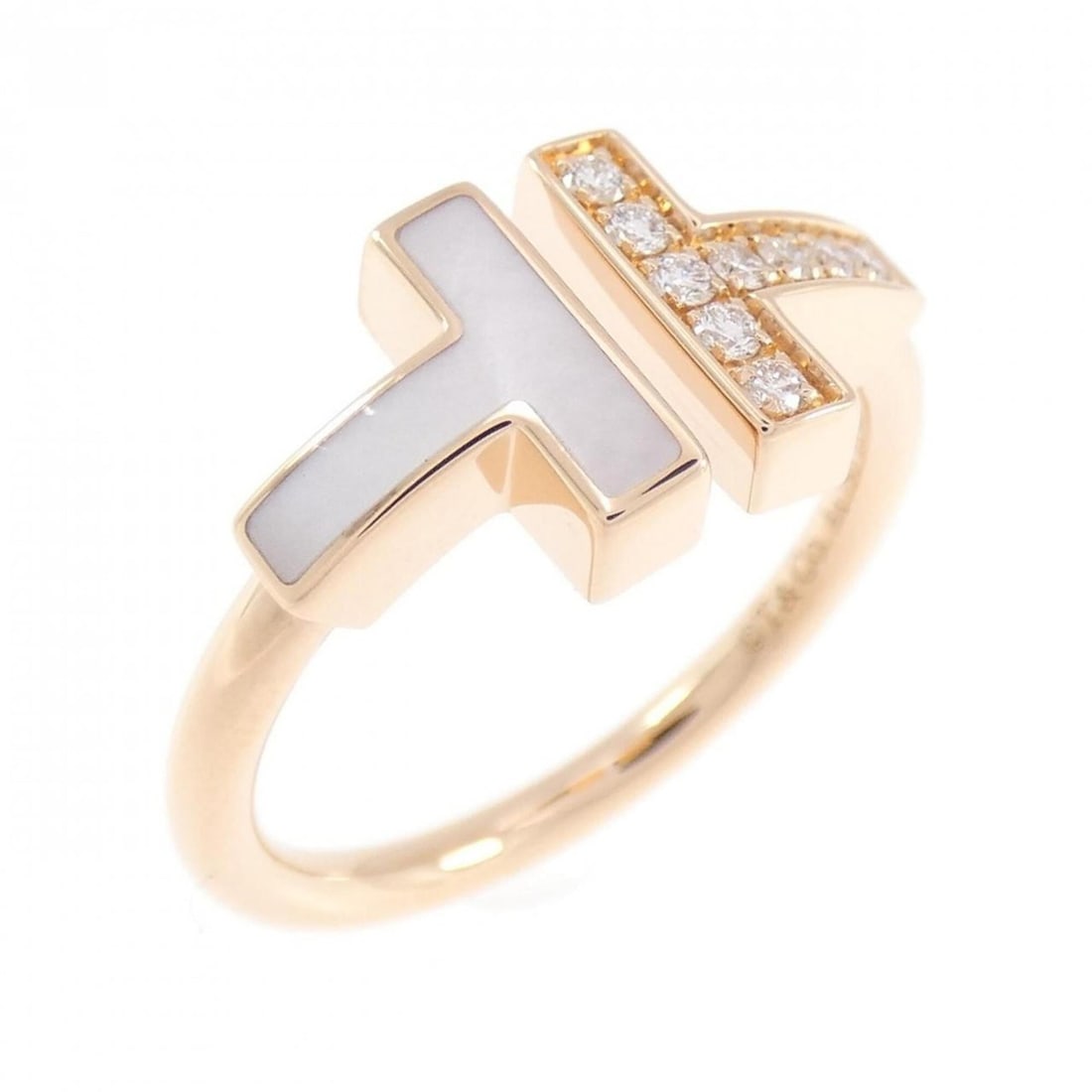 Tiffany T Wire Ring: --- Catalog ---Category: SizeJP Size: 10.5US Size: 5.5Category: DesignType: Band ringStone: DiamondGender: WomenMaterial: Pink gold (18K)Category: GeneralBrand: Tiffany--- Item List ---Section: Condit