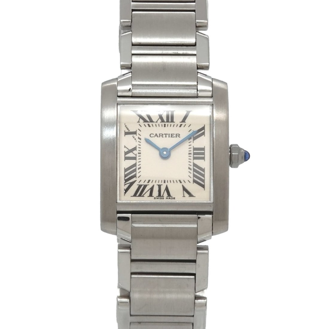 Cartier Tank Francaise SM W51008Q3 Women's Watch, Ivory, Quartz Watch: --- Catalog ---Category: SizeWrist Size: 14.5cm / 5.7''Case Diameter: 20mm / 0.79''Category: DesignType: WristwatchGender: WomenColor (Dial): IvoryMaterial (Band): Stainless steelMaterial (Case): Stai