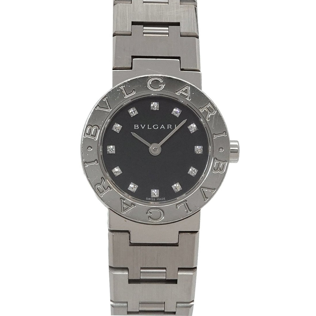 BVLGARI BB23SS Women's Watch 12P Diamond Silver Quartz (1 of 6)