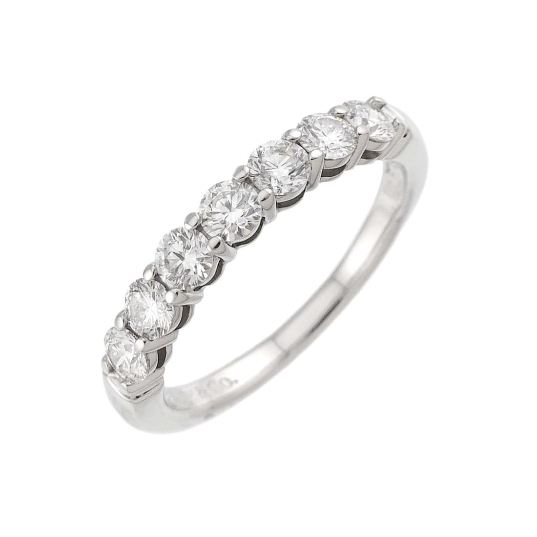 Tiffany & Co. Forever Half Diamond Ring, 3mm wide diamond, Platinum, Embrace Ring: --- Catalog ---Category: SizeJP Size: 10US Size: 5.5Category: DesignType: Band ringColor: PlatinumGender: WomenMaterial: Platinum 950Category: GeneralBrand: Tiffany--- Item List ---Section: