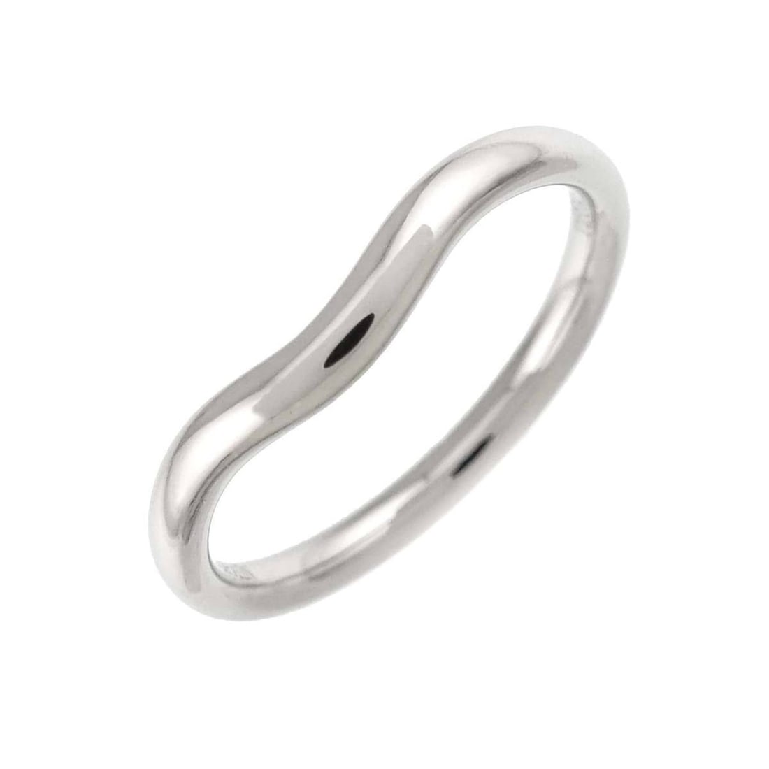 Tiffany & Co. Curved Band Ring (Pt Platinum): --- Catalog ---Category: SizeJP Size: 9.5US Size: 5Category: DesignType: Band ringColor: PlatinumGender: WomenMaterial: Platinum 950Category: GeneralBrand: Tiffany--- Item List ---Section: ConditionRa