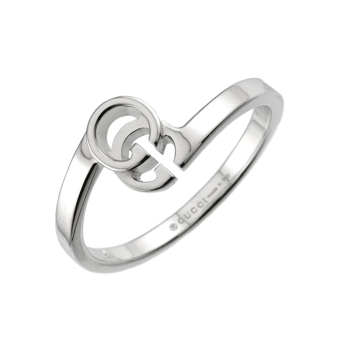 Gucci GG Running #9 Ring, 18K WG White Gold 750, Icon Ring: --- Catalog ---Category: SizeJP Size: 9US Size: 5Category: DesignType: Band ringColor: White goldGender: WomenMaterial: White gold (18K)Category: GeneralBrand: Gucci--- Item List ---Section: Condition