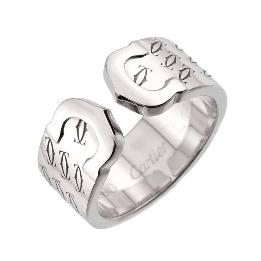 Cartier C2 #51 Ring, 18K WG (White Gold 750), 2C (2000 Limited Edition): --- Catalog ---Category: SizeJP Size: 10US Size: 5.5Category: DesignType: Band ringColor: White goldStyle: CasualGender: WomenMaterial: White gold (18K)Category: GeneralBrand: Cartier--- Item List ---
