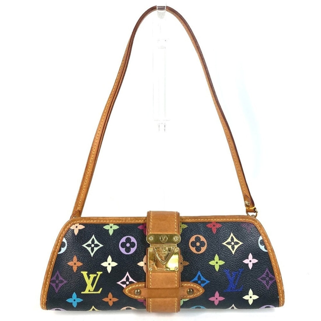 LOUIS VUITTON M40050 Monogram Multicolor Shirley 2-Way Bag (Handbag, Pouch, Clutch Bag, Shoulder (1 of 17)