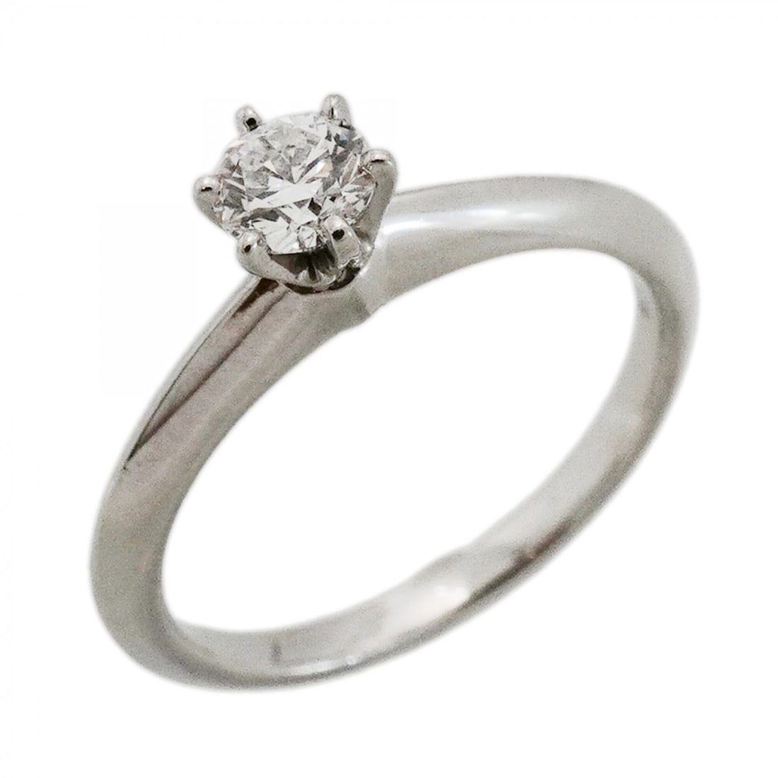 Tiffany & Co. Solitaire Ring, 1PD (One Diamond), Pt950 Platinum, 0.27ct Diamond, Size 9 (Women's): --- Catalog ---Category: SizeJP Size: 9US Size: 5Category: DesignType: Band ringStone: DiamondGender: WomenMaterial: Platinum 950Category: GeneralBrand: Tiffany--- Item List ---Section: ConditionRanki