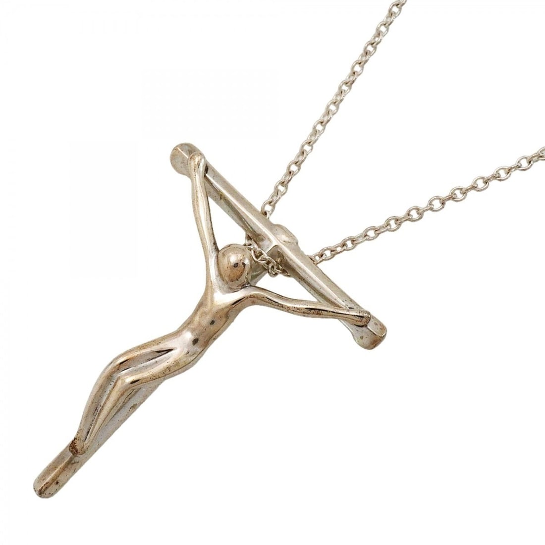 Tiffany & Co. Rosary Necklace, Sterling Silver 925, Men's Women's: --- Catalog ---Category: SizePendant Size: 27mm x 21.6mm / 1.06'' x 0.85''Neck Circumference: 46 cm / 18.11''Category: DesignGender: Men,WomenMaterial: Silver 925Necklace Type: NecklaceCategory: Gener