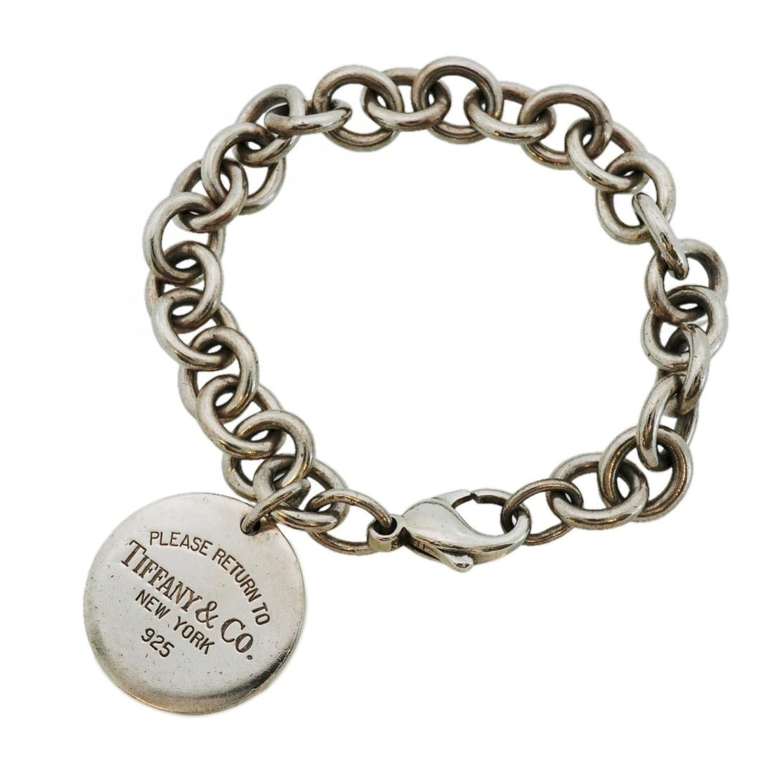 Tiffany & Co. Return to Circle Bracelet, Sterling Silver 925, Women's: --- Catalog ---Category: SizeLength: 17.5cm / 6.88''Category: DesignType: Charm braceletGender: WomenMaterial: Silver 925Category: GeneralBrand: Tiffany--- Item List ---Section: ConditionRanking: Rank