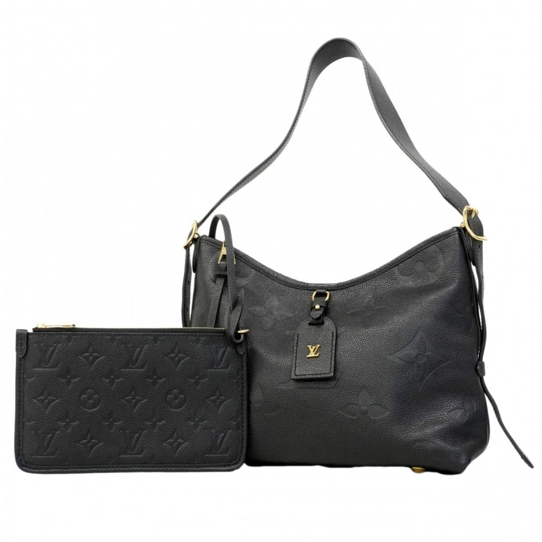 Louis Vuitton Monogram Empreinte Carryall Zip NM PM Shoulder Bag M46288 Noir (Women's) (1 of 11)