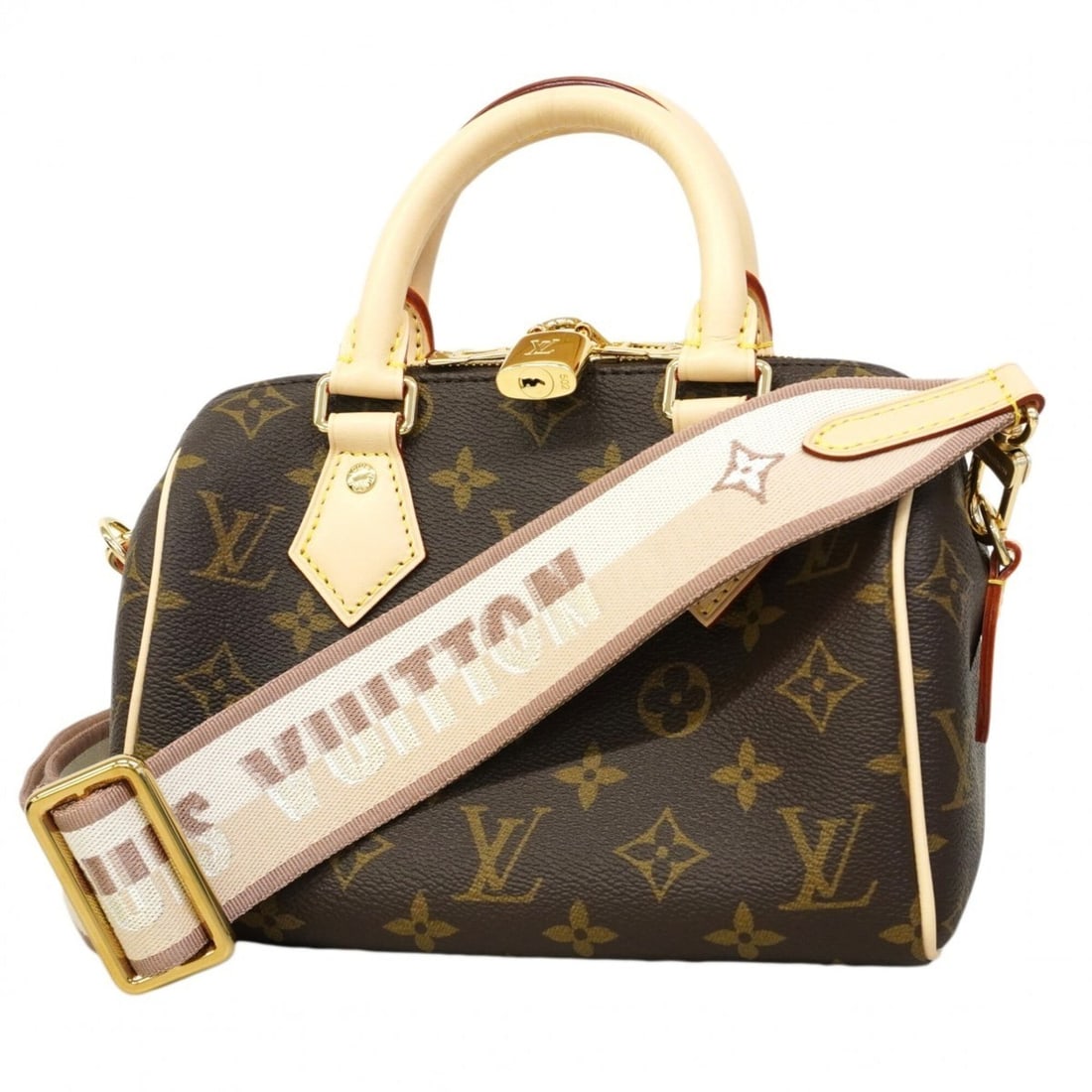 Louis Vuitton Monogram Speedy Bandoulière 20 Handbag M46222 Brown Beige 2-way bag for women: --- Catalog ---Category: SizeSize (HxWxD): 14cm x 20cm x 11cm / 5.51'' x 7.87'' x 4.33''Category: DesignType: HandbagColor: Beige, BrownGender: WomenCategory: GeneralMPN: M46222Brand: Louis Vuitton---