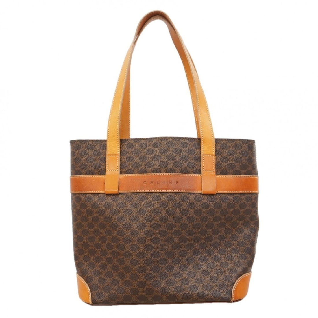 Celine Macadam Tote Bag, Brown, Women's, P2907528: --- Catalog ---Category: SizeSize (HxWxD): 23.5cm x 24cm x 11cm / 9.25'' x 9.44'' x 4.33''Category: DesignType: Tote bagColor: BrownGender: WomenMaterial: PVC Hardware Color: GoldCategory: GeneralBran