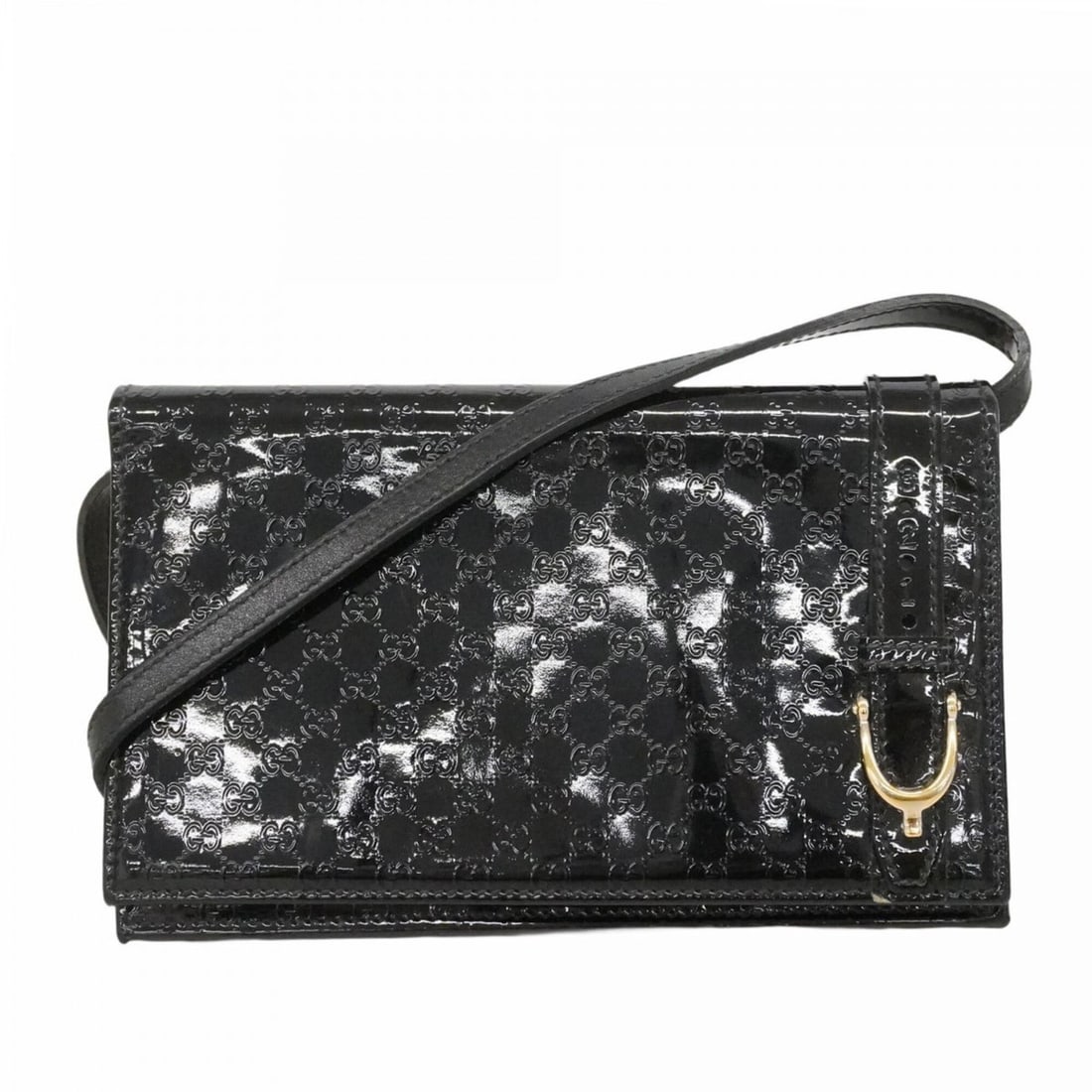 Gucci Microguccissima Shoulder Wallet 354086 Enamel Black Women's P2895255: --- Catalog ---Category: SizeSize (HxWxD): 11.5cm x 19cm x 2.5cm / 4.52'' x 7.48'' x 0.98''Category: DesignType: Chain/Shoulder walletColor: BlackGender: WomenCategory: GeneralMPN: 354086Brand: Gucci-