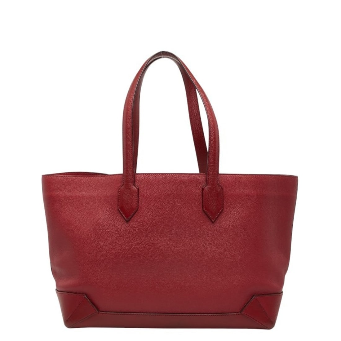Hermes Maxi Box Cabas 36 Tote Bag Shoulder X Stamp Red Veau Epsom Leather Women's HERMES (1 of 10)