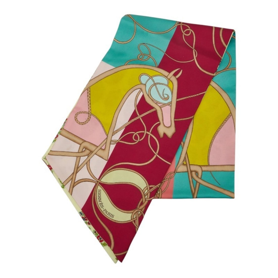 Hermes Maxi Twilly Coup de Fouet Scarf/Muffler, Yellow Silk, Women's: --- Catalog ---Category: SizeSize (LxW): 1.56m x 20cm / 61.41'' x 7.87''Category: DesignType: ScarfColor: Green, Multi-color, YellowGender: WomenMaterial: Silk Category: GeneralBrand: Hermes--- Item L