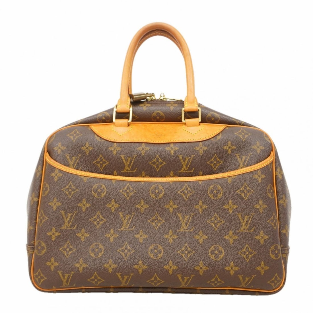 Louis Vuitton Monogram Deauville Handbag M47270 Brown Women's (1 of 11)