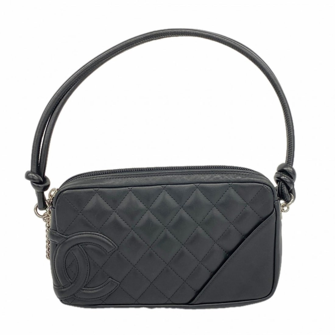 Chanel Cambon Lambskin Handbag, Black, Women's (1 of 11)