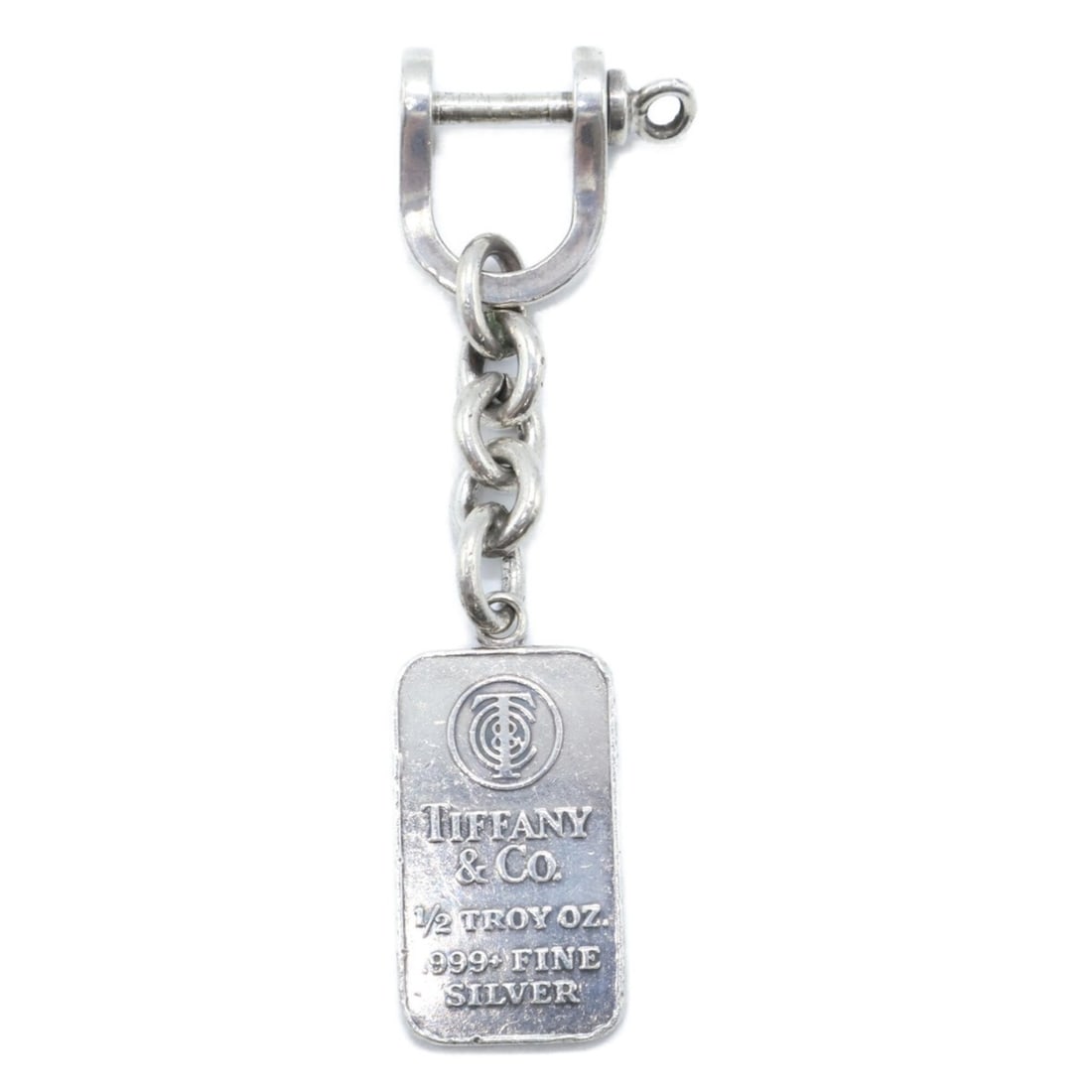 TIFFANY&Co. Tiffany Ingot & Shackle Keyring SV999 Keychain - Silver (1 of 8)