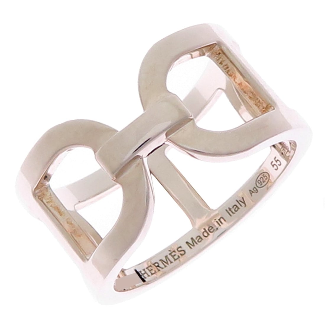 Hermes #55 Ever Chaine d'Ancre Women's Ring H116619B Sterling Silver 925: --- Catalog ---Category: SizeJP Size: 11.5US Size: 6Category: DesignType: Band ringGender: WomenMaterial: Silver 925Category: GeneralMPN: H116619BBrand: HermesCountry of Origin: Italy--- Item List ---