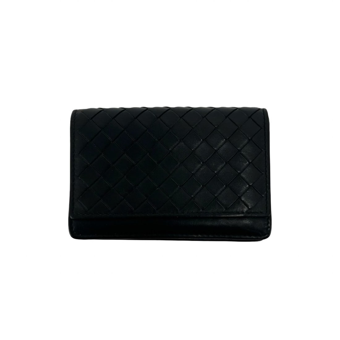BOTTEGA VENETA Intrecciato Leather Business Card Holder/Card Case, Black, Item No. 27788: --- Catalog ---Category: DesignType: Card caseColor: BlackGender: WomenMaterial: Leather Category: GeneralBrand: Bottega VenetaCategory: Physical PropertiesSize (HxWxD): 7.5cm x 11cm x 1.5cm / 2.95'' 