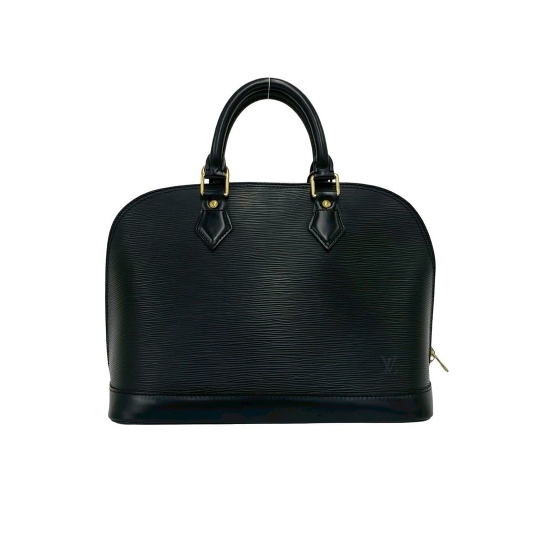 LOUIS VUITTON Alma LV Logo Epi Leather Handbag Mini Tote Bag Black Noir 14594: --- Catalog ---Category: SizeSize (HxWxD): 21.5cm x 30cm x 16cm / 8.46'' x 11.81'' x 6.29''Category: DesignType: Handbag, Tote bagColor: BlackGender: WomenMaterial: Leather Category: GeneralBrand: Lou