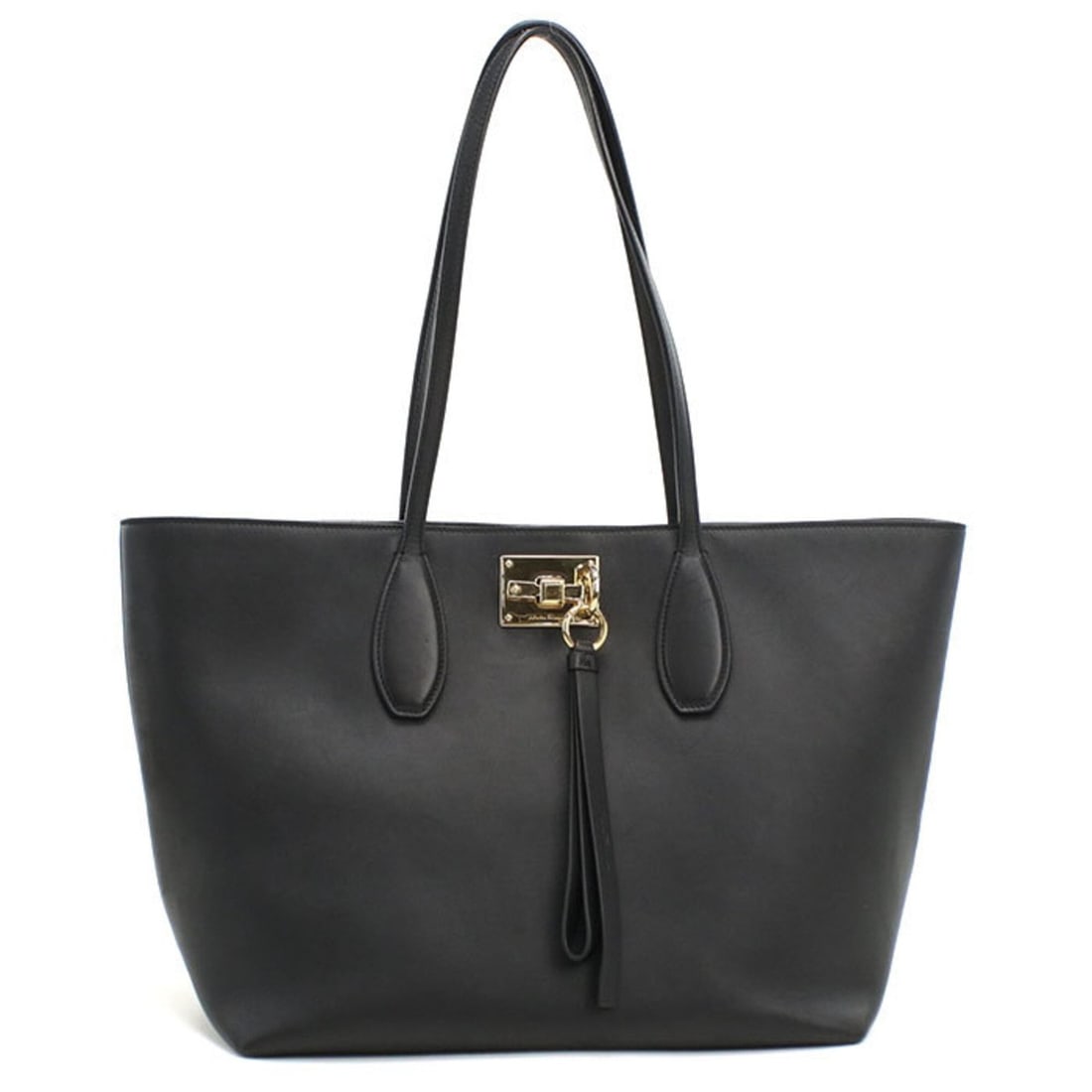 Salvatore Ferragamo FERRAGAMO Ferragamo Tote Bag 21 H655 Gancini Women's Black: --- Catalog ---Category: SizeSize (HxWxD): 25cm x 30cm x 16cm / 9.84'' x 11.81'' x 6.29''Category: DesignType: Tote bagColor: BlackGender: WomenMaterial: Leather Hardware Color: GoldLeather/Fur Type: 