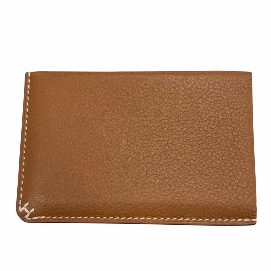 HERMES (Hermes) 2024 H Sellier Leather Gold Pass Case/Card Case (Pass Case/Business Card Holder) (1 of 7)