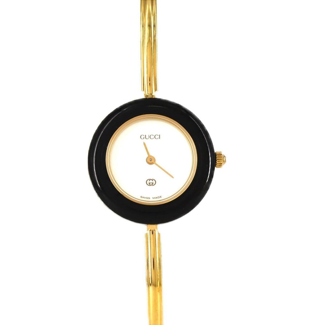 Gucci Change Ring GP Size M 11 12 Quartz Watch: --- Catalog ---Category: SizeWrist Size: 15.5cm / 6.1''Case Diameter: 26mm / 1.02''Category: DesignType: WristwatchGender: WomenColor (Dial): WhiteMaterial (Band): Gold platedMaterial (Case): Gold pla