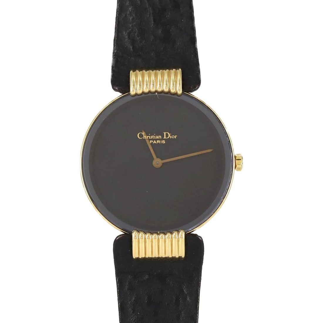 Christian Dior Baghira GP 46 15 03 Quartz Watch: --- Catalog ---Category: SizeCase Diameter: 25mm / 0.98''Category: DesignType: WristwatchGender: WomenColor (Dial): BlackMaterial (Case): Gold platedCategory: GeneralMPN: 46 15 03Brand: Christian Dior