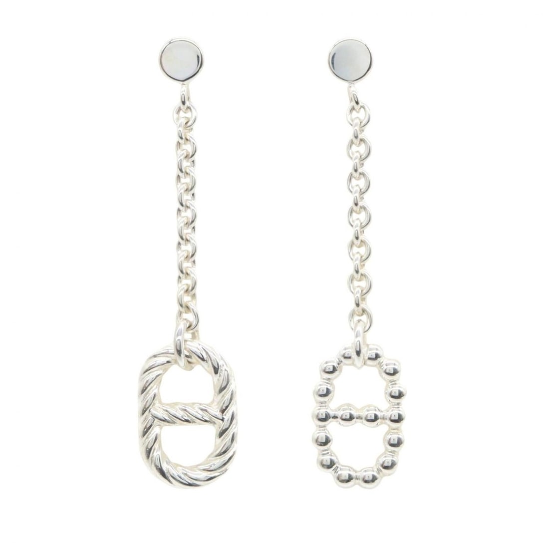 Hermes Chaine d'Ancre Parade Earrings, Sterling Silver 925, Women's Tone: --- Catalog ---Category: SizeSize (HxWxD): 50.00mm x 11.00mm / 1.97'' x 0.43''Category: DesignType: Stud earringsColor: SilverGender: WomenMaterial: Silver 925Category: GeneralBrand: Hermes--- Item Li