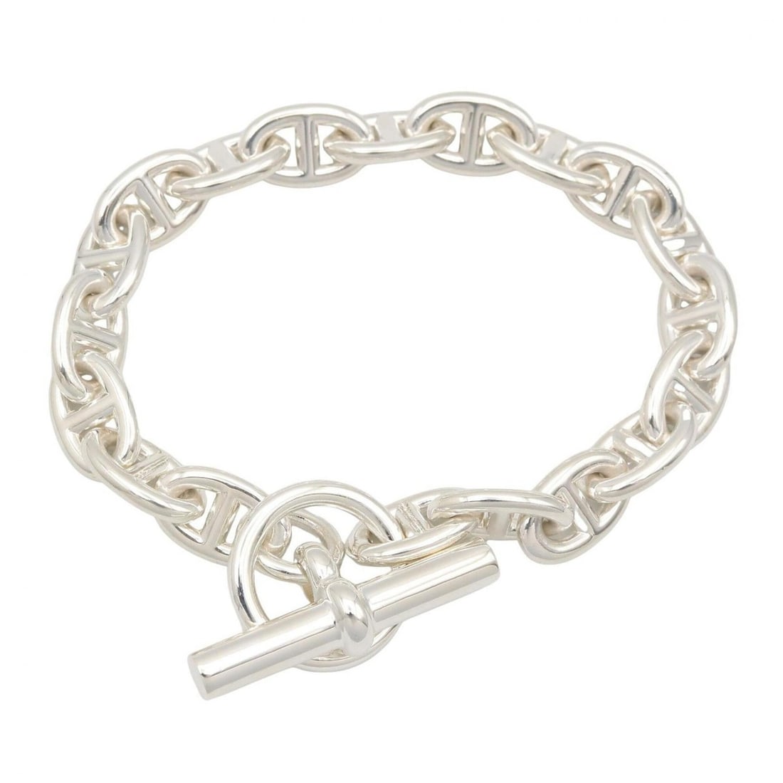 Hermes Chaine d'Ancre PM 19-link bracelet, sterling silver (925), men's and women's, tone. (1 of 7)