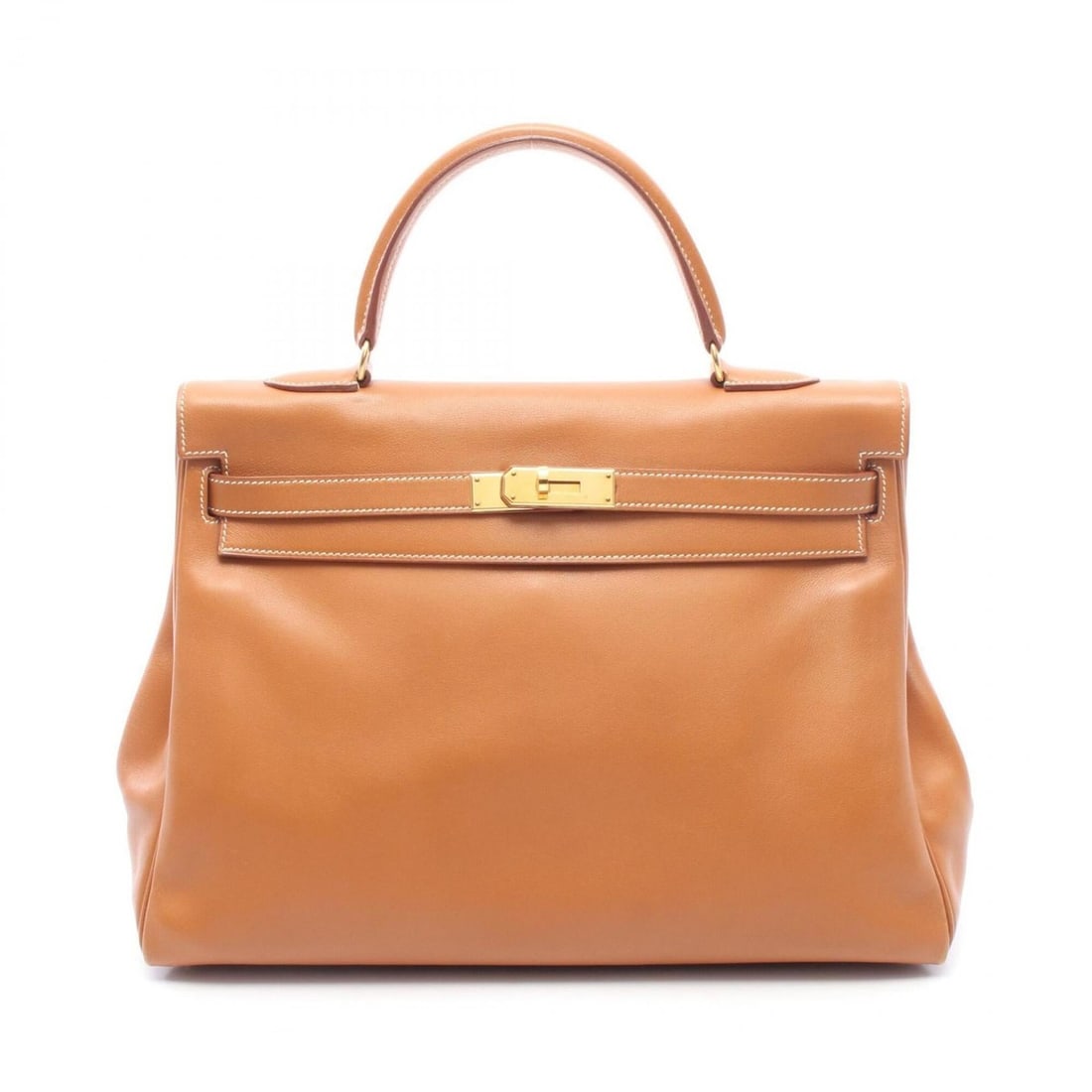 Hermes Kelly 35, 2-way handbag, leather, Veau Gulliver, brown. (1 of 16)