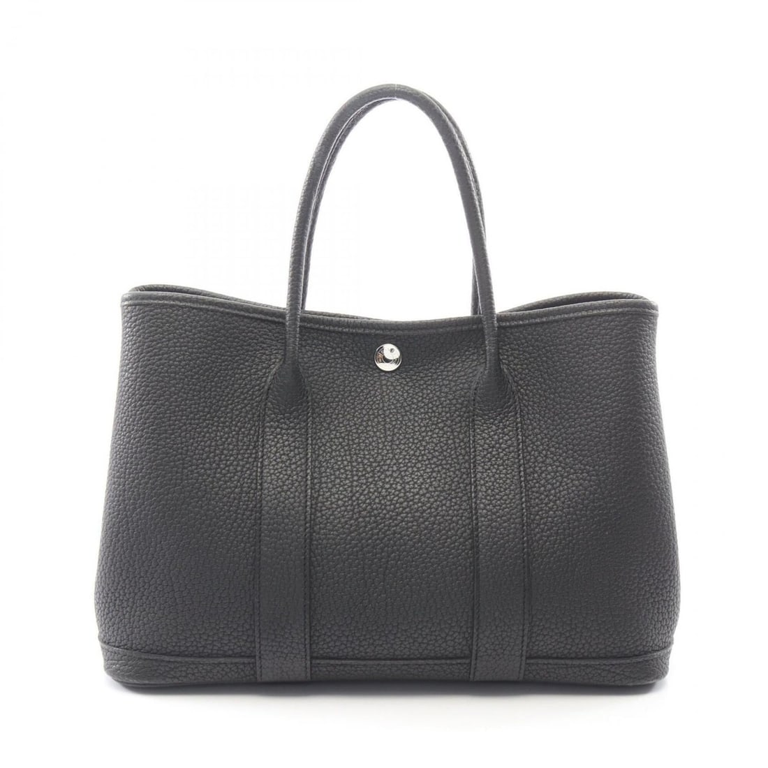 Hermes Garden Party TPM Tote Bag Handbag Leather Negonda Black Women's (1 of 11)