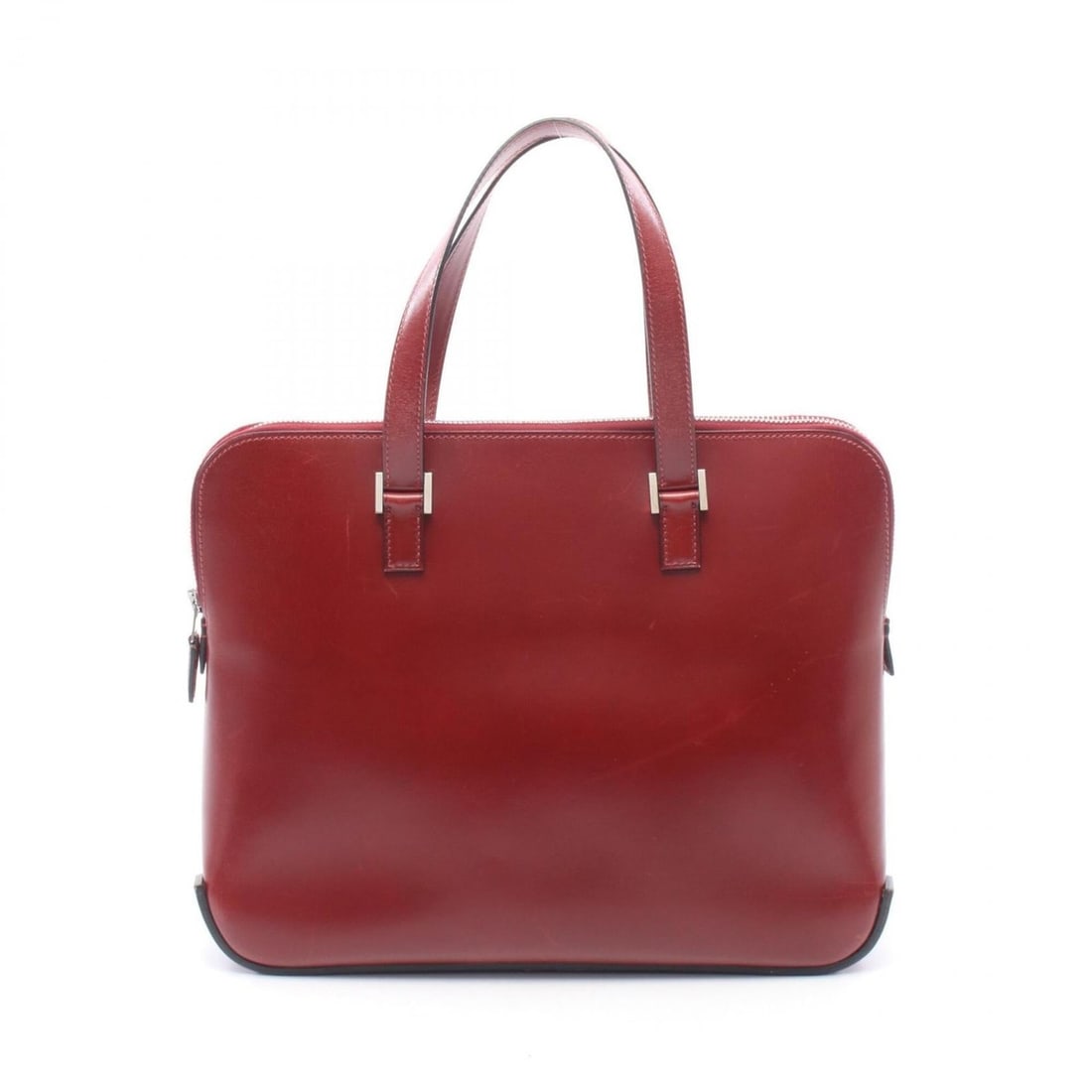 Hermes Escapada handbag, calfskin (box calf leather), women's, burgundy.: --- Catalog ---Category: SizeSize (HxWxD): 25cm x 30cm x 9cm / 9.84'' x 11.81'' x 3.54''Category: DesignType: HandbagColor: BordeauxGender: WomenMaterial: Box calf leather Category: GeneralBrand: Herm