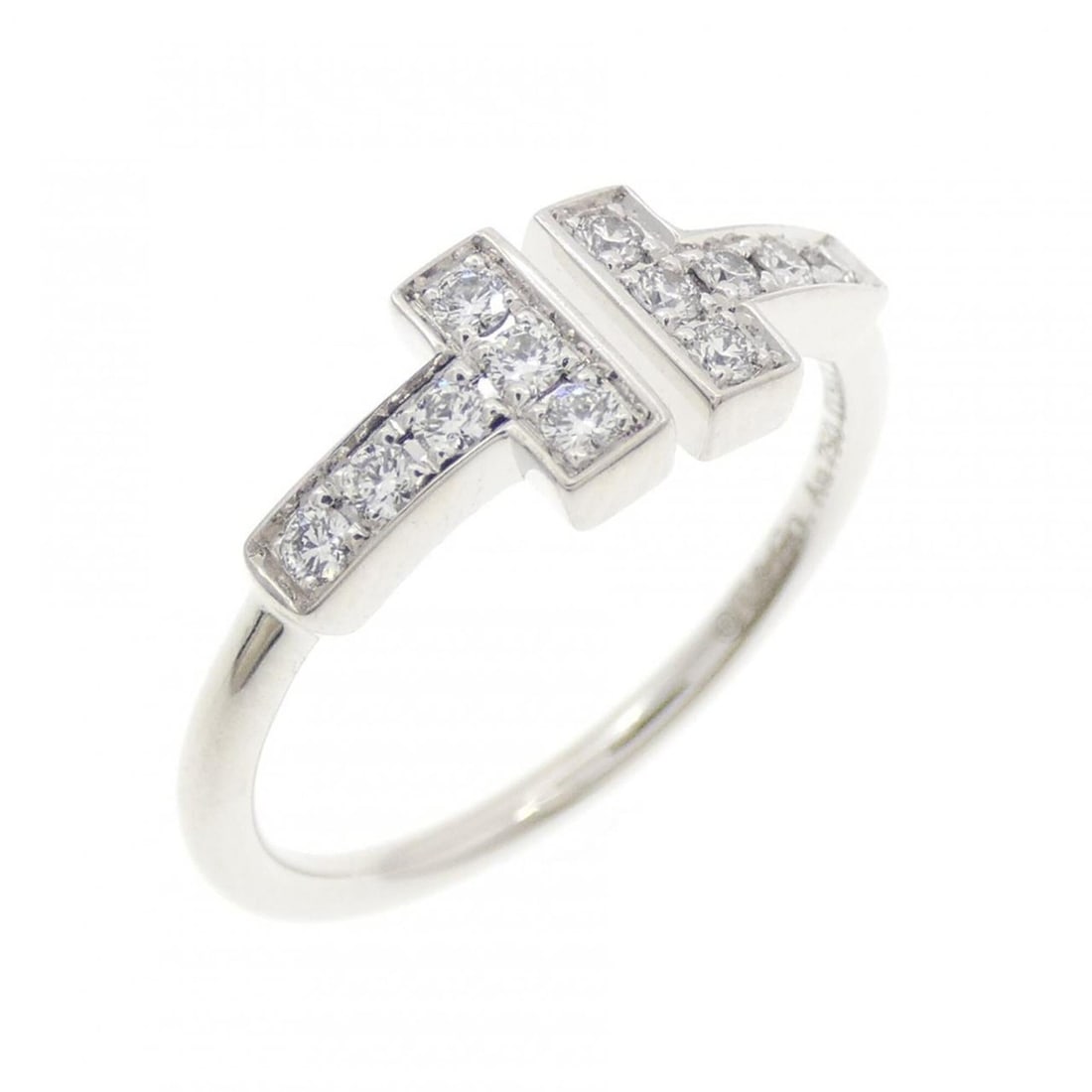 Tiffany T Wire Ring: --- Catalog ---Category: SizeJP Size: 9.0US Size: 5Category: DesignType: Band ringStone: DiamondGender: WomenMaterial: White gold (18K)Category: GeneralBrand: Tiffany--- Item List ---Section: Conditio