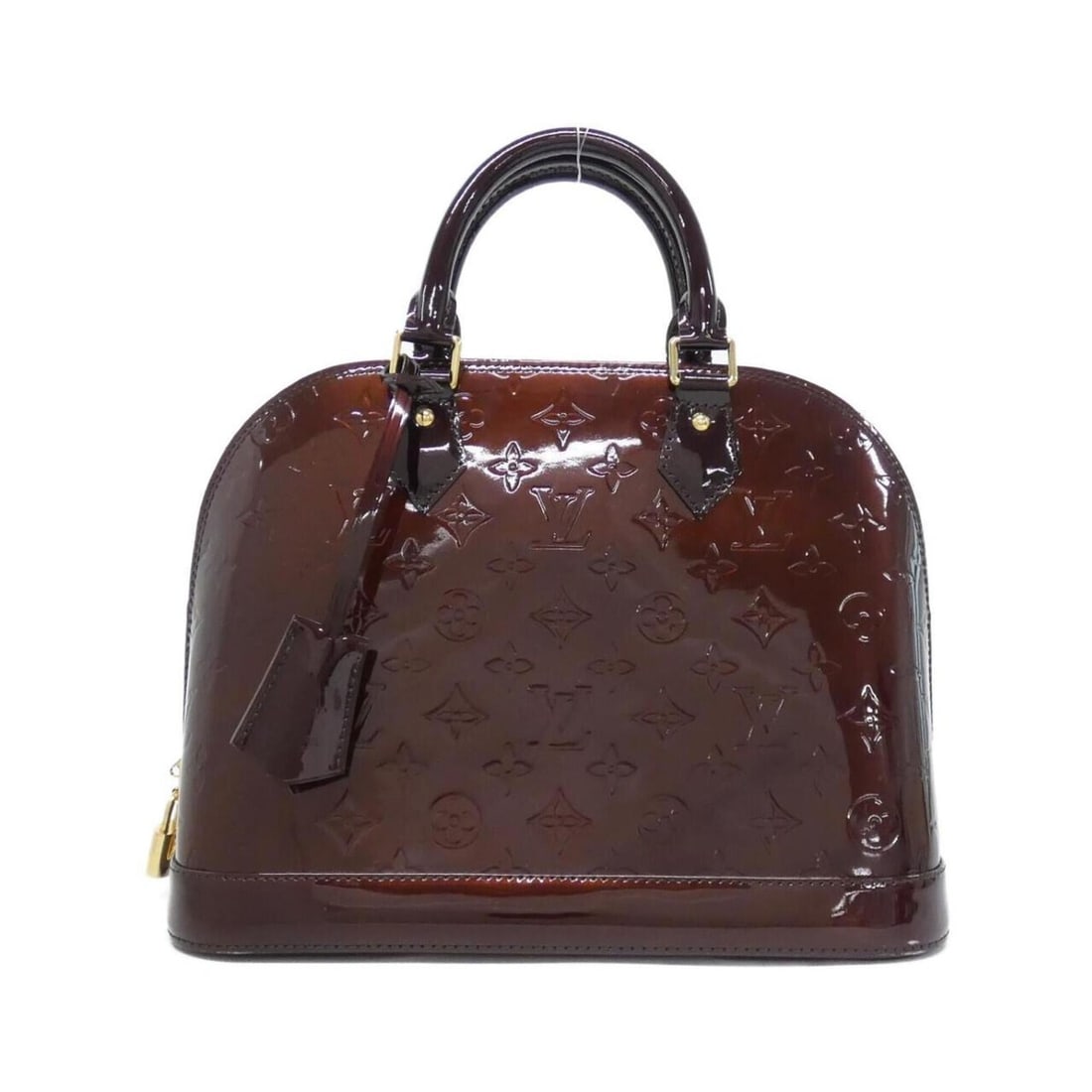 Louis Vuitton Vernis Alma M91691 Handbag: --- Catalog ---Category: SizeSize (HxWxD): 24cm x 32cm x 16cm / 9.44'' x 12.59'' x 6.29''Category: DesignType: HandbagColor: AmaranteGender: WomenHardware Color: GoldCategory: GeneralMPN: