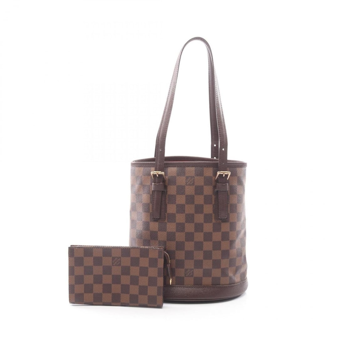 Louis Vuitton Mare Tote Bag Handbag, Coated Canvas and Leather, Damier Pattern, Women's, Brown,: --- Catalog ---Category: SizeSize (HxWxD): 25cm x 23cm x 15cm / 9.84'' x 9.05'' x 5.9''Category: DesignType: Handbag, Pouch, Tote bagColor: Brown, EbeneGender: WomenMaterial: Coated canvas , Leather C