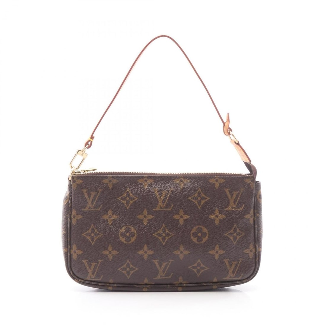 Louis Vuitton Pochette Accessoires Handbag, Coated Canvas and Leather, Monogram Pattern, Women's,: --- Catalog ---Category: SizeSize (HxWxD): 13cm x 21cm x 3cm / 5.11'' x 8.26'' x 1.18''Category: DesignType: HandbagColor: BrownGender: WomenMaterial: Coated canvas , Leather Category: GeneralMPN: M51