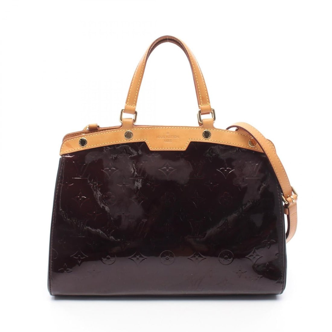 Louis Vuitton Blair MM Monogram Vernis Amarante 2-Way Handbag, Leather, Women's, Purple (M91619): --- Catalog ---Category: SizeSize (HxWxD): 24cm x 33cm x 12cm / 9.44'' x 12.99'' x 4.72''Category: DesignType: HandbagColor: PurpleGender: WomenMaterial: Leather Category: GeneralMPN: M91619Brand: Lou