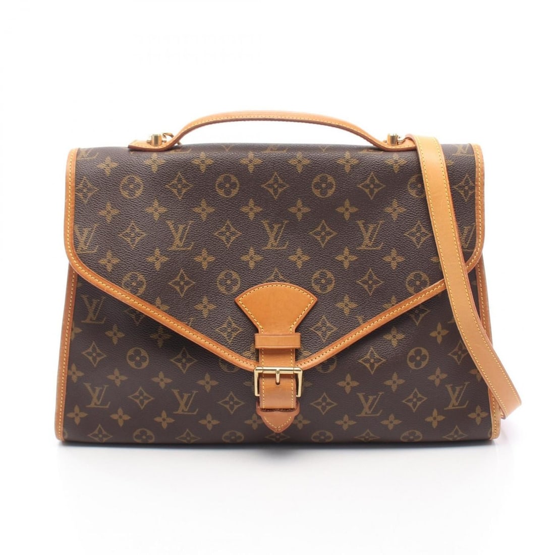 Louis Vuitton Beverly Monogram 2-Way Handbag, Coated Canvas Leather, Women's, Brown, M51121: --- Catalog ---Category: SizeSize (HxWxD): 28cm x 40cm x 10cm / 11.02'' x 15.74'' x 3.93''Category: DesignType: HandbagColor: BrownGender: WomenMaterial: PVC , Canvas Category: GeneralMPN: M51121Brand