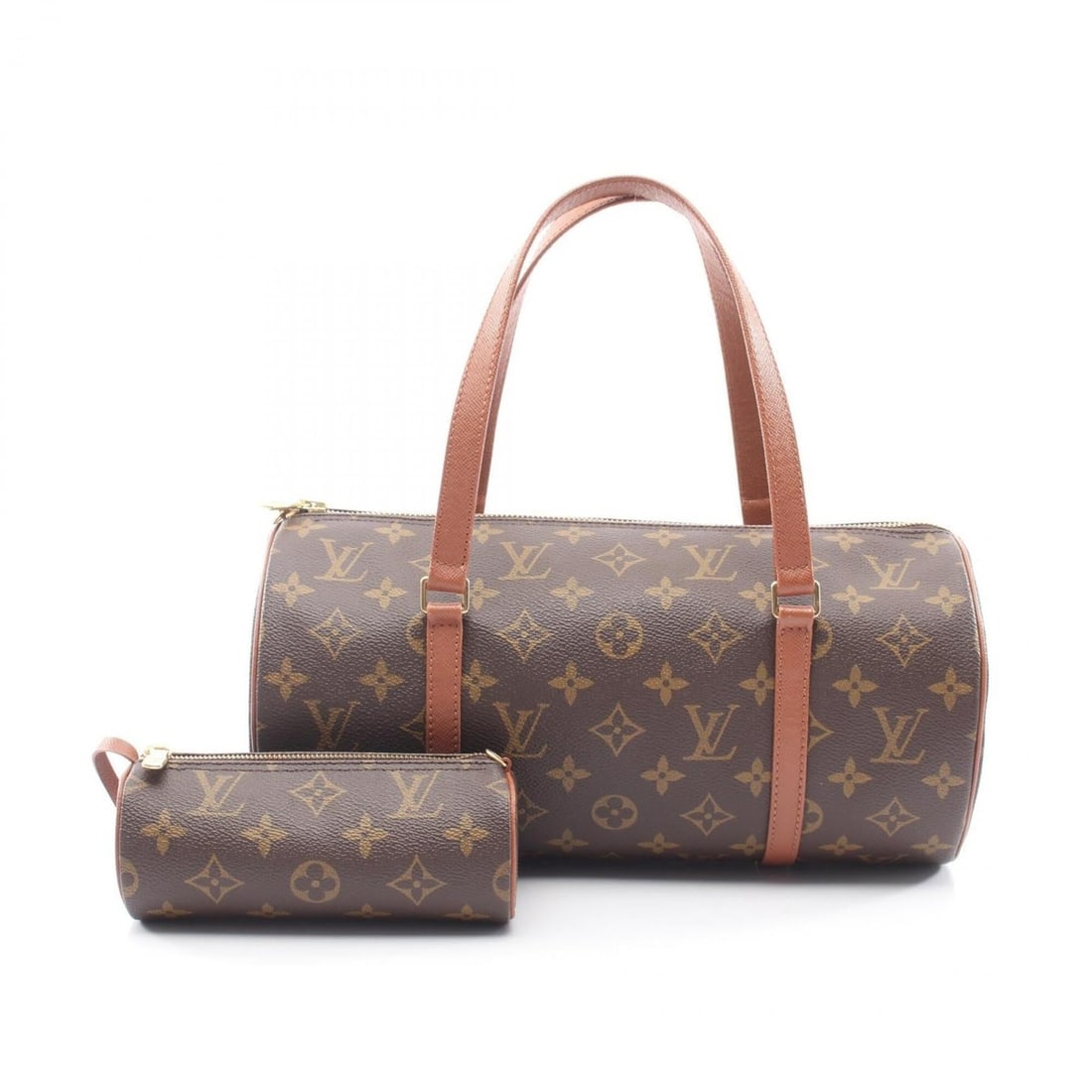 Louis Vuitton Papillon 30 (older model) handbag, coated canvas and leather, Monogram pattern,: --- Catalog ---Category: SizeSize (HxWxD): 15cm x 30cm x 15cm / 5.9'' x 11.81'' x 5.9''Category: DesignType: Handbag, PouchColor: BrownGender: WomenMaterial: Coated canvas , Leather Category: GeneralM