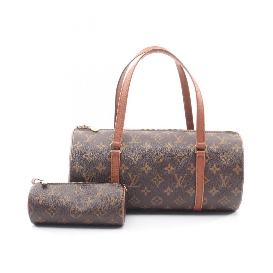 Louis Vuitton Papillon 30 (older model) handbag, coated canvas and leather, Monogram pattern,: --- Catalog ---Category: SizeSize (HxWxD): 15cm x 30cm x 15cm / 5.9'' x 11.81'' x 5.9''Category: DesignType: Handbag, PouchColor: BrownGender: WomenMaterial: Coated canvas , Leather Category: GeneralM