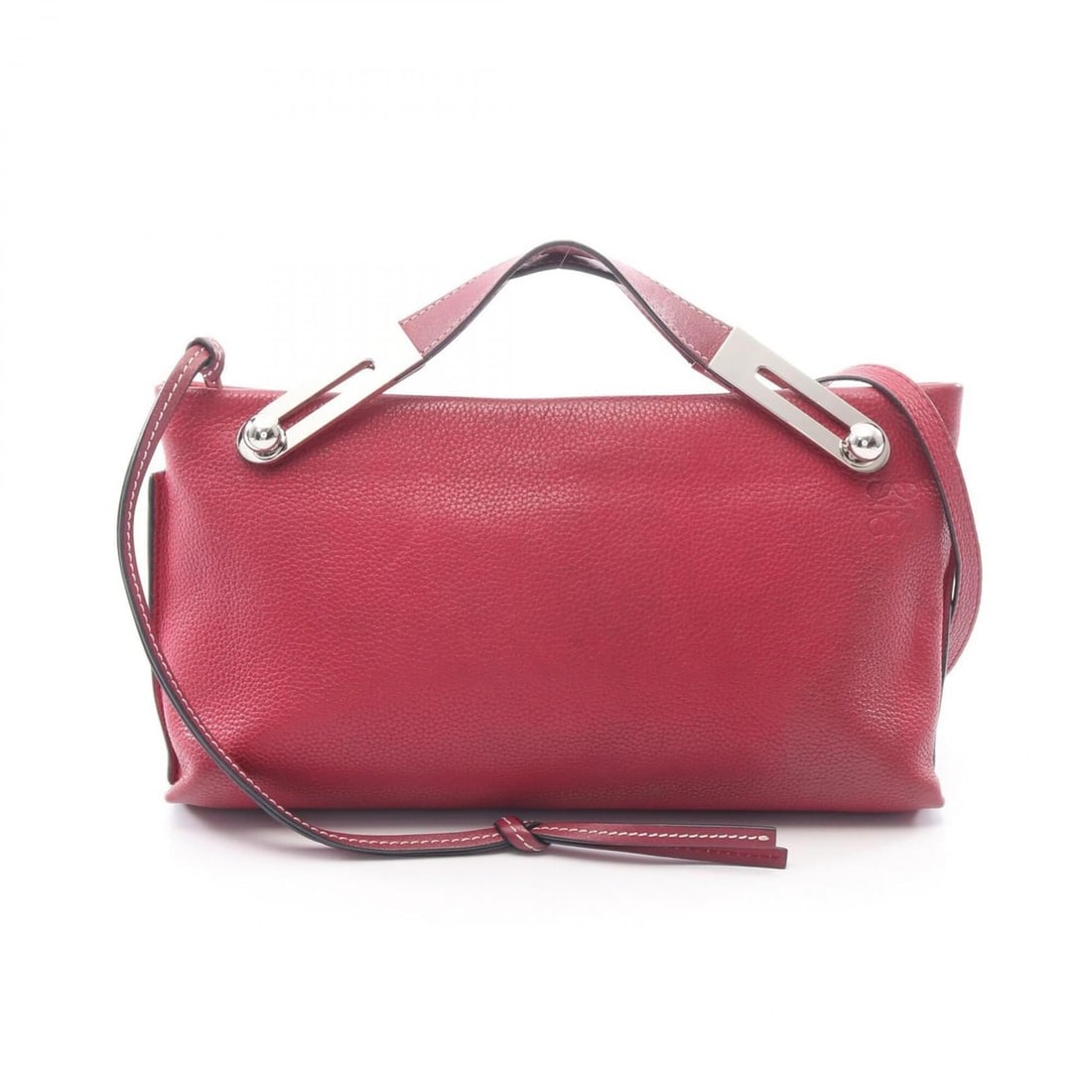 Loewe Missy Small 2-Way Handbag, Leather, Women's, Bordeaux (Burgundy) (1 of 9)