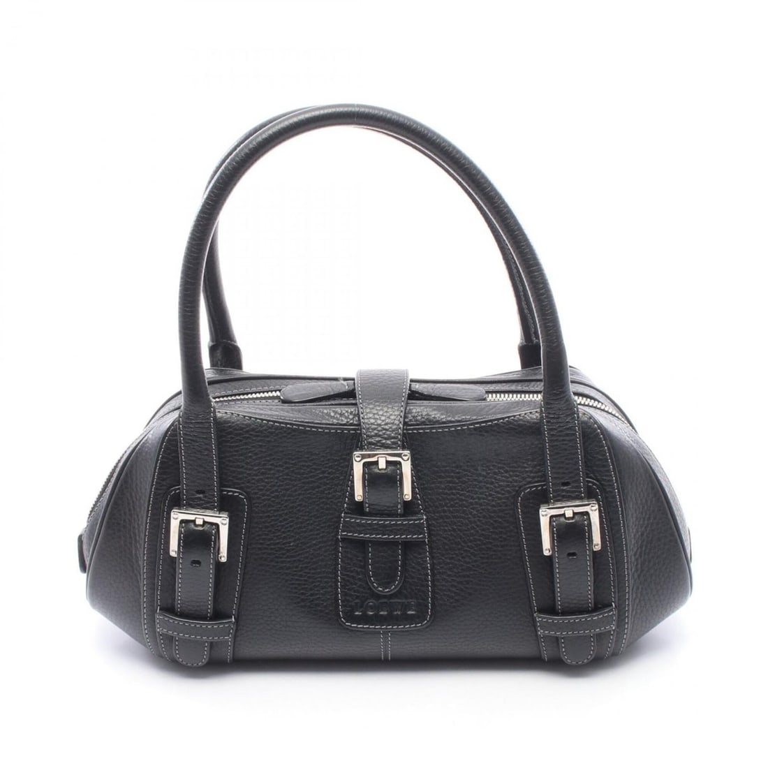 Loewe Senda Handbag, Leather Women's, Black (1 of 10)