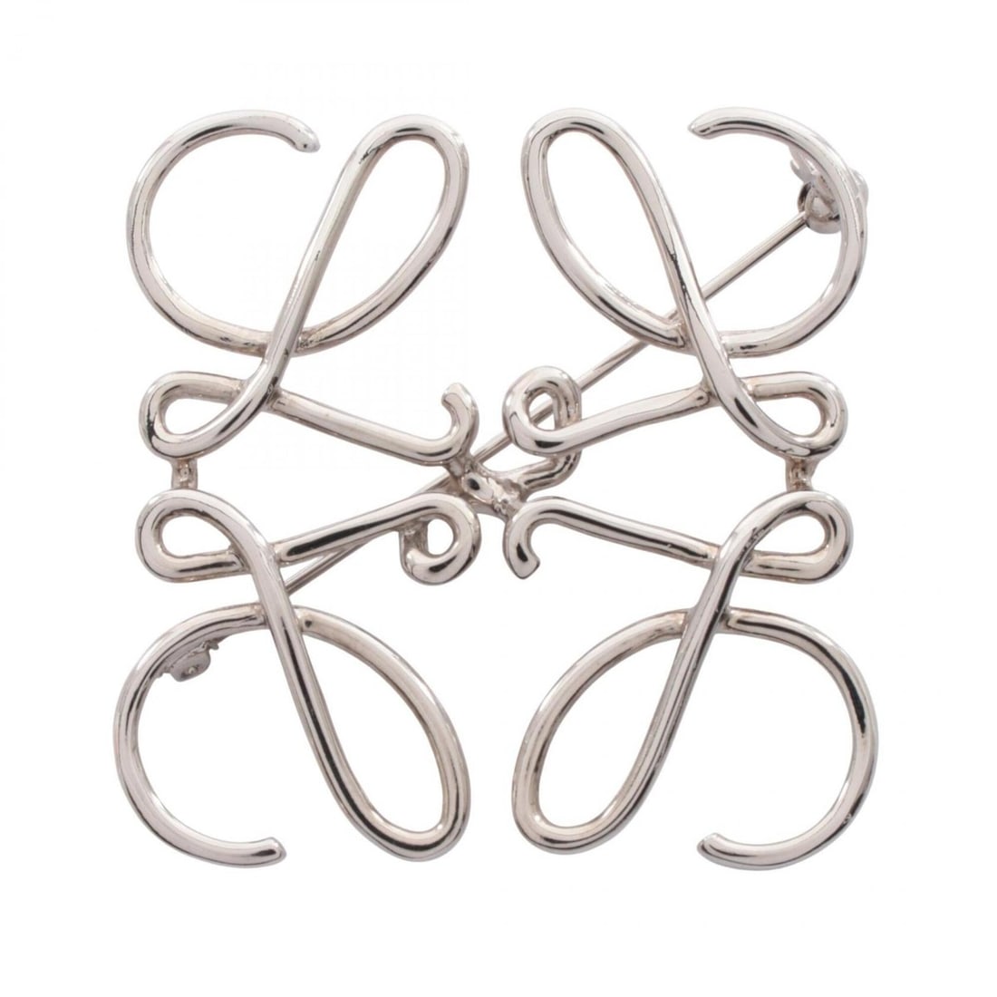 Loewe Anagram Brooch, Stainless Steel, Silver Tone, Women's Accessory: --- Catalog ---Category: DesignType: BroochColor: SilverGender: WomenMaterial: Stainless steelCategory: GeneralBrand: Loewe--- Item List ---Section: ConditionRanking: Rank A Used - A few traces of usa