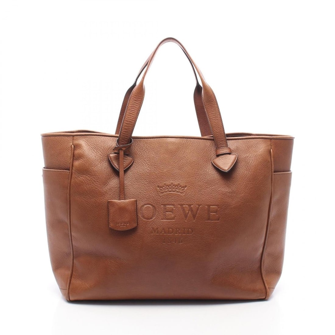 Loewe Heritage Large Tote Bag Handbag Leather Women's Brown: --- Catalog ---Category: SizeSize (HxWxD): 33cm x 36cm x 14cm / 12.99'' x 14.17'' x 5.51''Category: DesignType: Handbag, Tote bagColor: BrownGender: WomenMaterial: Leather Category: GeneralBrand: Loew
