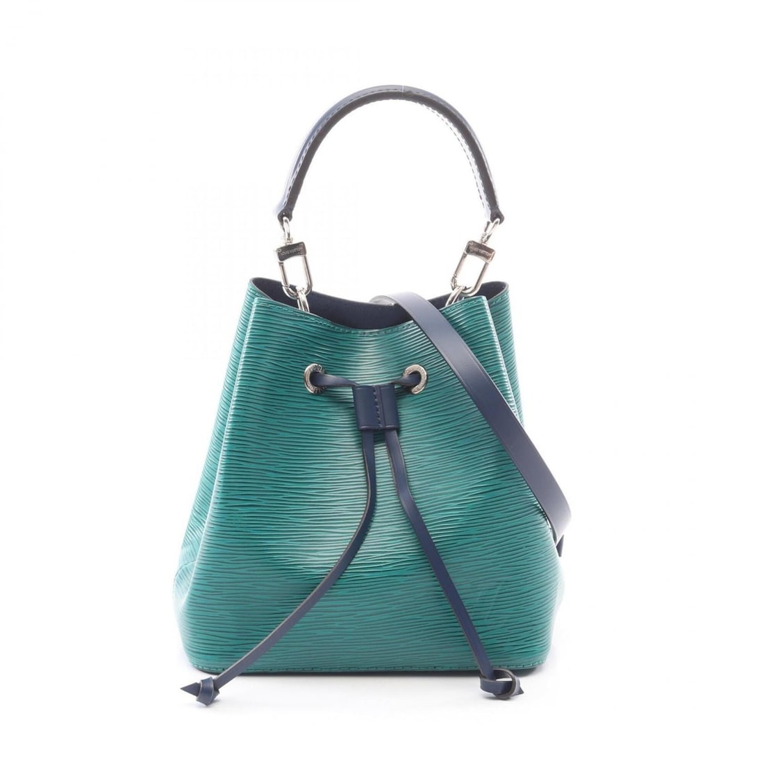 Louis Vuitton NeoNoe BB 2-Way Handbag, Leather, Epi Women's, Green/Navy, M53610: --- Catalog ---Category: SizeSize (HxWxD): 20.5cm x 20cm x 13cm / 8.07'' x 7.87'' x 5.11''Category: DesignType: HandbagColor: Green, NavyGender: WomenMaterial: Epi leather Category: GeneralMPN: M53610