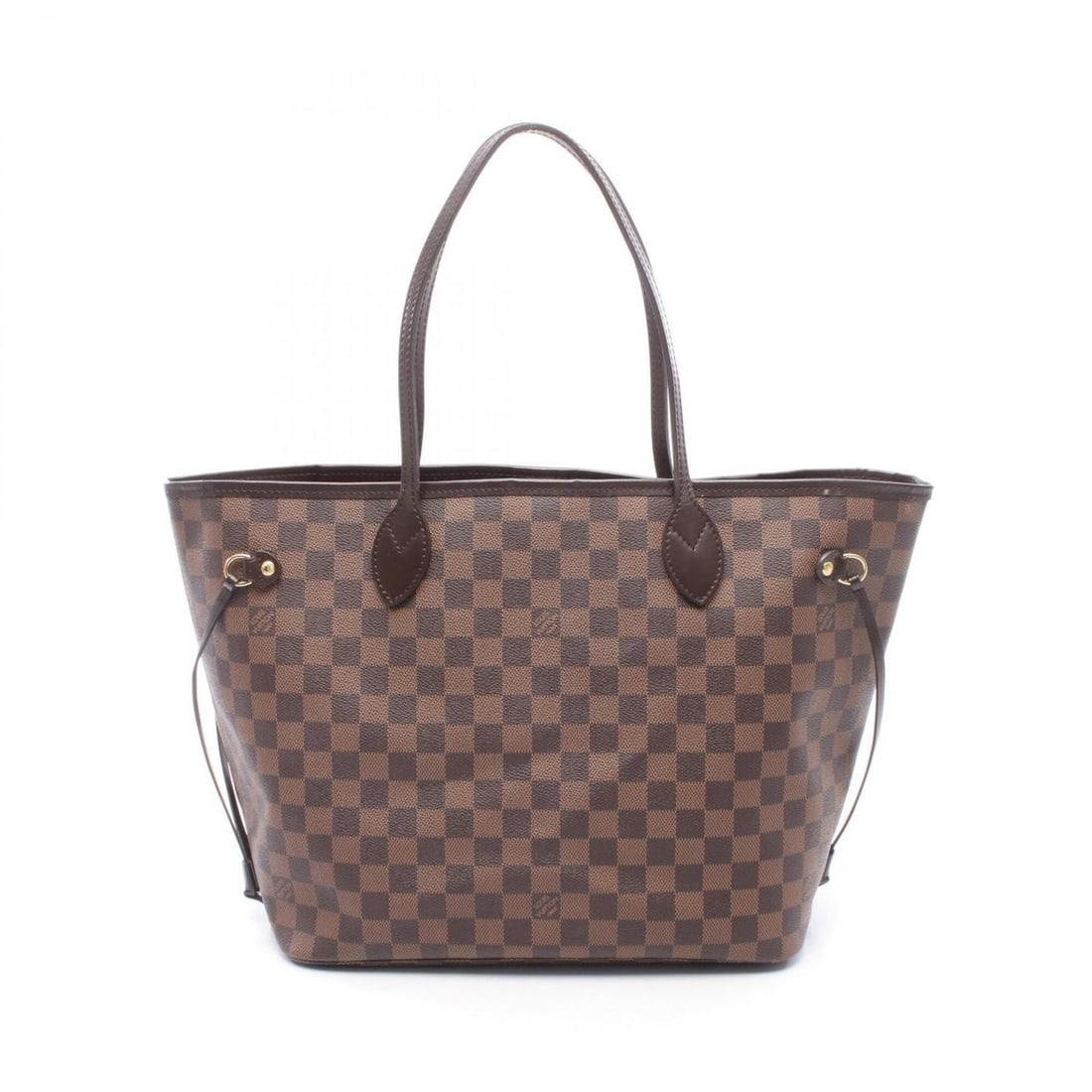 Louis Vuitton Neverfull MM Tote Bag Handbag, Coated Canvas and Leather, Damier Pattern, Women's,: --- Catalog ---Category: SizeSize (HxWxD): 29cm x 32cm x 15cm / 11.41'' x 12.59'' x 5.9''Category: DesignType: Handbag, Tote bagColor: Brown, EbeneGender: WomenMaterial: Coated canvas , Leather Catego